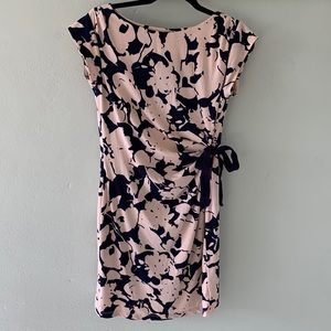 Faux wrap maternity dress
